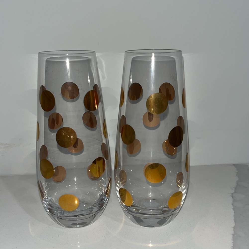 Kate Spade for Lenox Stemless Champagne Flutes